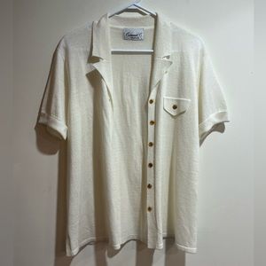Conrad C collection ivory white cardigan, sz S